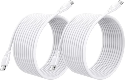 Cable de carga C para Google Pixel 10 Pro XL Fold 9a 9 8 8a 7 7 Pro 7A 6 6 Pro 6A 5A 5 4A 3A 2 XL Paquete de 2 cables de carga rápida Samsung USB C