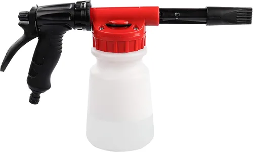 Cañón de espuma para manguera de jardín, Pistola de espuma con medidor de relación de ajuste, Pistola de espuma y jabón para lavado de autos color