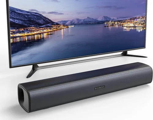 RIOWOIS Barra de Sonido para Smart TV, Barra de Sonido para TV con Reflector de Graves y Fácil Configuración, Sistema de Sonido Envolvente de Audio