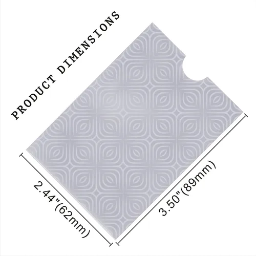 Miniatura 5 de Juego de 8 fundas para tarjetas de crédito, 8 fundas de bloqueo RFID, protección contra robo de identidad para hombres y mujeres, diseño elegante