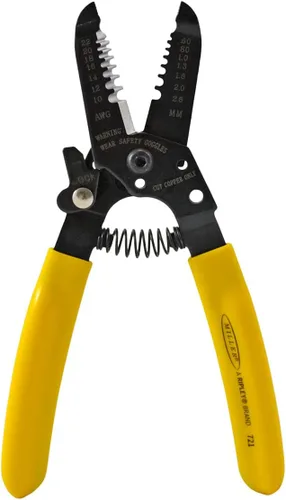 Miniatura 5 de Miller 721 Pelacables y cortador para técnicos profesionales, electricistas e instaladores, herramienta fácilmente portátil, 3.8 onzas