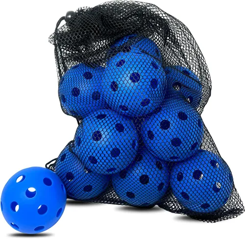 Miniatura 13 de 6 -Pack Pickleball Balls, 26 Holes Outdoor Pickleballs, High Elasticity & Durable Pickle Balls for All Style Pickleball Paddles Indoor Pickleballs