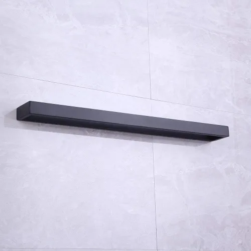 Miniatura 2 de Toallero cuadrado de acero inoxidable SUS 304 de 24 pulgadas, color negro mate, para montaje en pared de baño