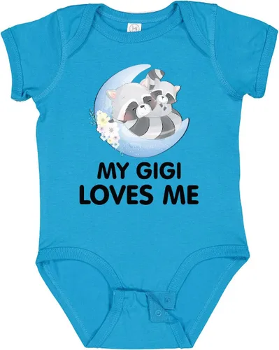 Miniatura 17 de inktastic Body de bebé Raccoon My Gigi Loves Me