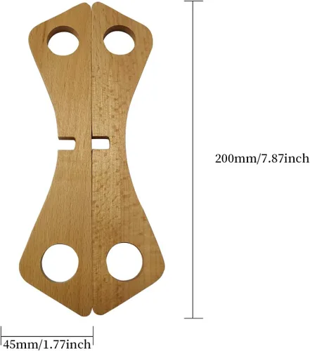 Miniatura 7 de ZhenSanHuan - Salvamanteles de madera reversible para ollas desmontable