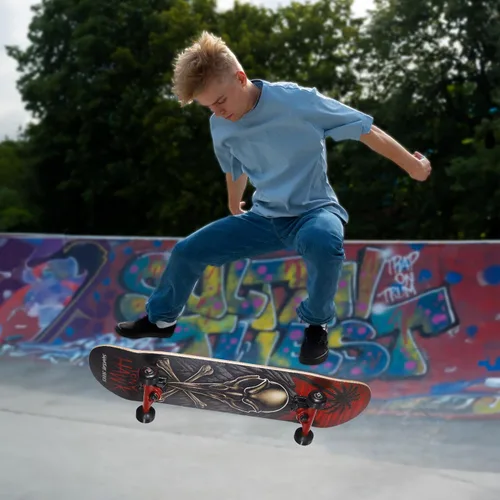 Miniatura 7 de Tony Hawk 31 inch Skateboard, Tony Hawk Signature Series 4, 9-ply Maple Deck Skateboard for Cruising, Carving, Tricks and Downhill
