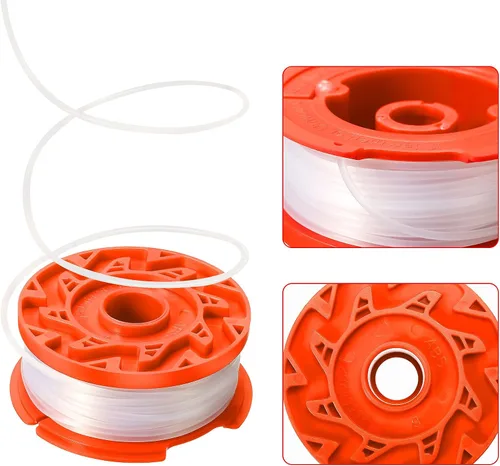 Miniatura 4 de Mudder Paquete de 6 líneas de recortadora de cuerda de 30 pies compatibles con Craftsman Cmzst0653 Cmzst065 Weed Wacker - Bobina de repuesto