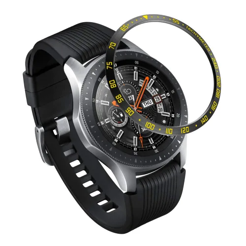 Miniatura 18 de AISPORTS Bisel Styling Compatible con Samsung Galaxy Watch 1.811 in Bisel Anillo Cubierta Adhesiva Anti Scratch Protección Acero Inoxidable Bisel