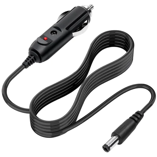 Adaptador de cargador de coche de 12 V CC, enchufe macho de encendedor de cigarrillos de 0.217 in x 0.098 in para cámara, CCTV, refrigerador de