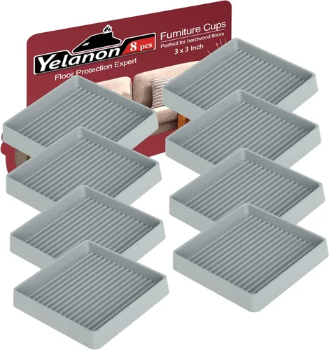 Miniatura 9 de Posavasos para muebles - 8 piezas, vasos de ruedas de muebles redondos de 2" - Almohadillas antideslizantes para suelos de madera dura, pinzas