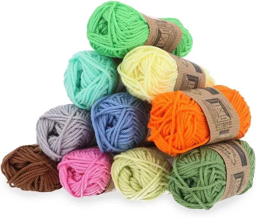Miniatura 4 de Scheepjes Catona Color Pack, 109 Mini madejas (0.35 oz cada una) Surtido de algodón mercerizado