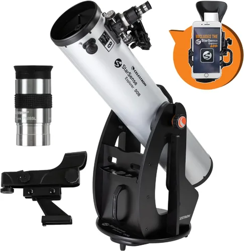Miniatura 3 de Celestron StarSense Explorer Telescopio habilitado para aplicación de 10 pulgadas – 254mm Dobsoniano con acoplamiento para smartphone y aplicación