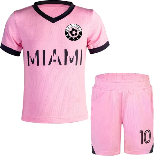 Miniatura 12 de Cnins Camisetas de entrenamiento de fútbol para niños de 2 a 14 años, trajes de práctica para niños y niñas con colores del equipo nacional