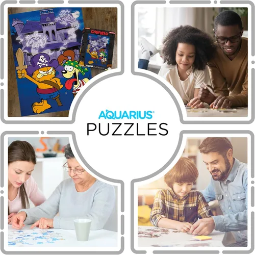 Miniatura 4 de Aquarius Garfield - Rompecabezas de 1000 piezas Nickelodeon Halloween Pirata Haunted House Puzzle de 20 x 28 pulgadas, mercancía coleccionable