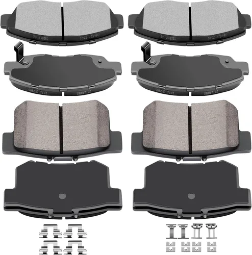 Pastillas de freno, ECCPP D465 D537 8 piezas de kits de freno de cerámica aptos para 1997 1998 1999 para Acura CL, 1991-1997 para Honda para Accord
