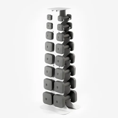 Miniatura 42 de WeGym SafeGrip Square Dumbbells with Anti Slip Handles, Aesthetic Free Weights for Home Workouts, Stable Design Prevents Rolling during Floor