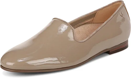 Vionic Willa - Zapatos informales de punto para mujer, sin cordones, patente crinkle de color topo.