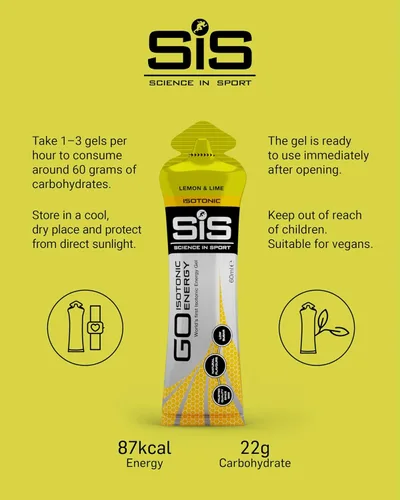 Miniatura 6 de SiS GO - Gel energético isotónico, 2.0 fl oz, paquete de 30 unidades, limón y lima Lima limón