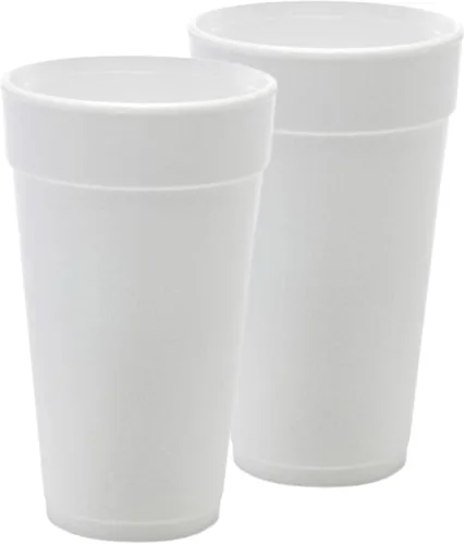 Miniatura 11 de Pantryware Essentials Vasos desechables de espuma blanca de 8 onzas, paquete de 50 unidades. Vasos desechables de espuma para bebidas