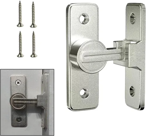 Accesorios de cerradura de puerta de granero, cierre de puerta resistente de 90 grados, pestillo de seguridad para puerta, cerradura de cerrojo de