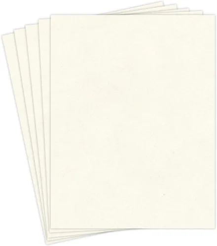 Miniatura 10 de Papel de cartulina reciclada de pergamino natural, ideal para artes y manualidades, invitaciones, menús de restaurantes, tarjetas de felicitación
