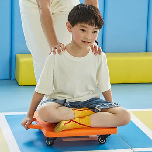 Miniatura 3 de Patinete deportivo para niños con asas, buen rendimiento, no se daña, ligero para niños, gimnasio, actividades al aire libre, equipo de juego