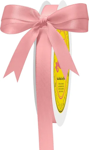 Miniatura 325 de Cinta de satén blanca antigua de doble cara de 1-1/2 pulgadas x 50 yardas, cinta de poliéster para envolver regalos, día de San Valentín, bodas