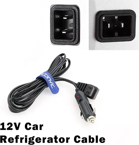 Miniatura 3 de Cable de extensión de encendedor de cigarrillos de 12 V CC, cable de alimentación para mini refrigerador, cable de repuesto para refrigerador