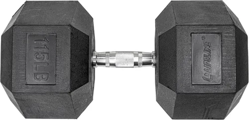 Miniatura 8 de Lifeline Mancuernas hexagonales de fitness, mancuernas hexagonales envueltas en goma, calidad premium, mango moleteado ergonómico, campanas tontas