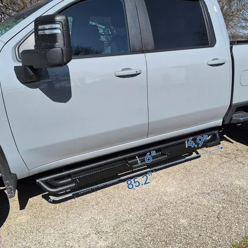 Miniatura 8 de OEDRO Estribos de 6 pulgadas compatibles con Chevy Silverado/GMC Sierra 1500 Crew Cab 2019-2026, Silverado/Sierra 2500HD 3500HD 2020-2026, escalones