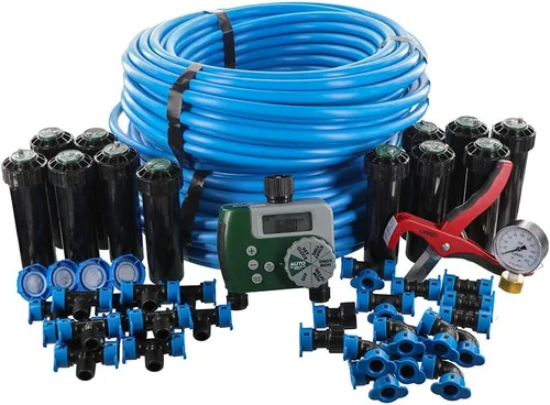 Miniatura 9 de Orbit 50022 Sistema de riego automático todo en uno de zona única para áreas medianas con temporizador de riego inteligente de manguera B-hyve
