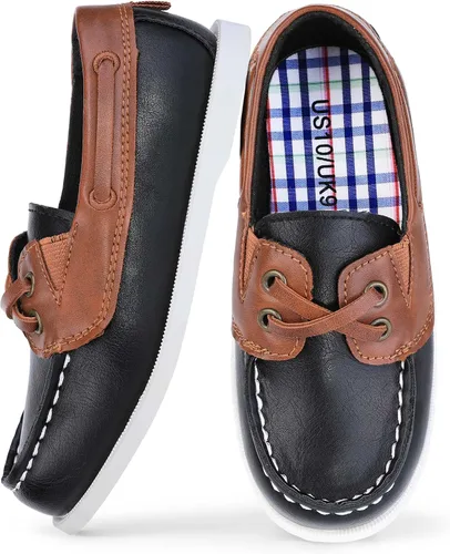 HOMEHOT Zapatos de vestir para niños, zapatos casuales para la escuela, mocasines para niños (bebéniño pequeñoniño grande)