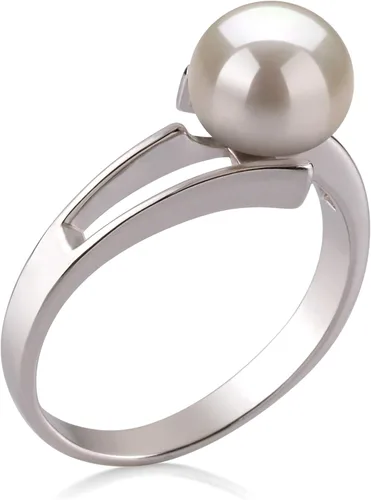 Miniatura 2 de Jenna - Anillo de perlas cultivadas de plata de ley 925 de 7 a 0.315in, color blanco