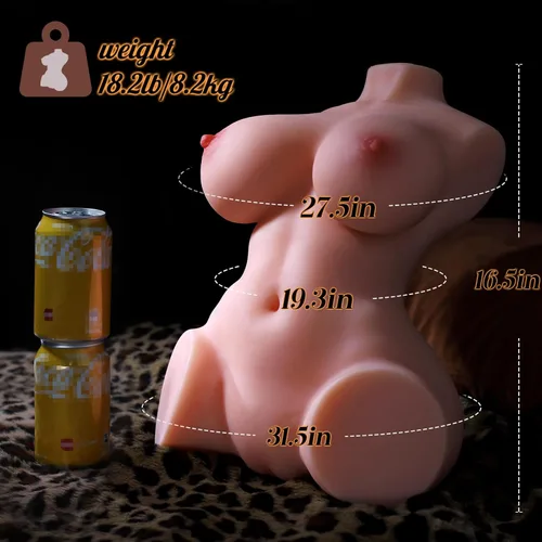 Miniatura 5 de baiwatt Muñecas Sexuales Masculinas de 18.2 LB Masturbador - Juguetes Sexuales para Hombres Torso de Muñeca Sexual con Pechos Grandes y Trasero