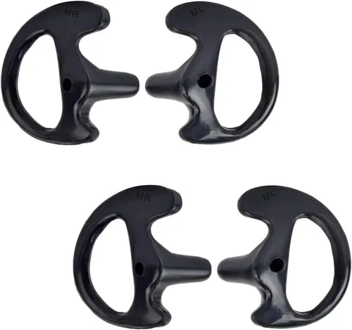 Miniatura 6 de HYS Auriculares abiertos flexibles, punta de oreja mediana para tubo de bobina acústica transparente, kit de audio para auriculares, 3 pares