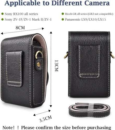 Miniatura 3 de Rieibi Funda para cámara Sony ZV1F/ZV1/Ricoh GR IV/IIIx/Ricoh III II/Fujifilm X-Half/X-HF1/Panasonic LX9 LX10 LX15/Canon G7X III / G7X II / SX740 HS
