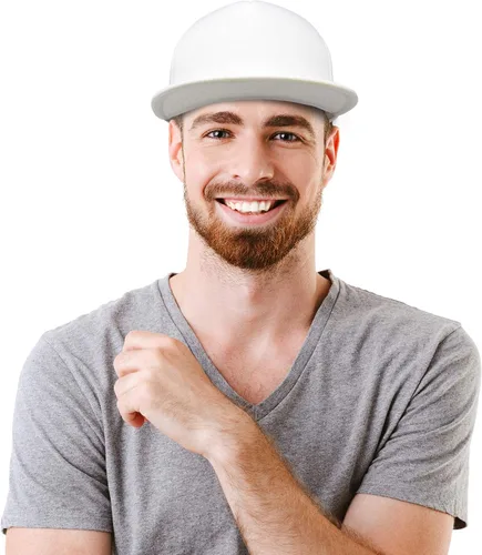 Miniatura 5 de DALIX Gorra de camionero con pico plano de malla trasera S M L Gorra ajustable Sólido Dos Tonos Snapback