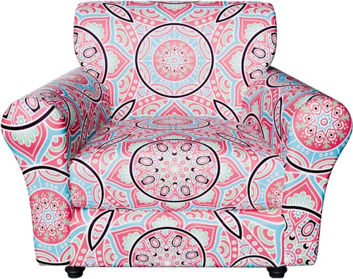 Miniatura 46 de Fundas elásticas para silla, fundas elásticas para sillón de 2 piezas, fundas de sofá lavables con diseño floral para sillón, protector de muebles