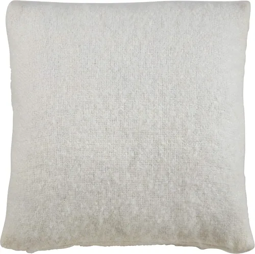 Miniatura 7 de SARO LIFESTYLE Angora Collection - Almohada de plumón de mohair sintético, 22 pulgadas, color gris