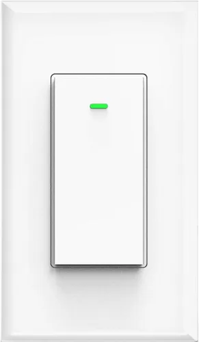 Interruptor inteligente, interruptor de luz inteligente WiFi compatible con Amazon Alexa y Google Home, necesita cable neutro, con control remoto,