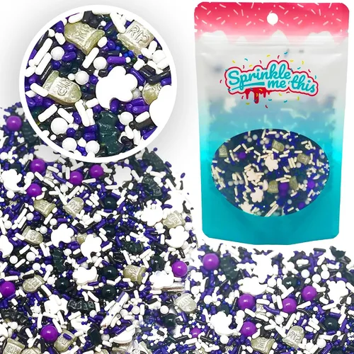 Miniatura 7 de Delicious & Deadly Graveyard Smash-RIP negro, violeta, morado, blanco, plata, mansión encantada de Halloween, otoño, colorido, chispas de caramelo