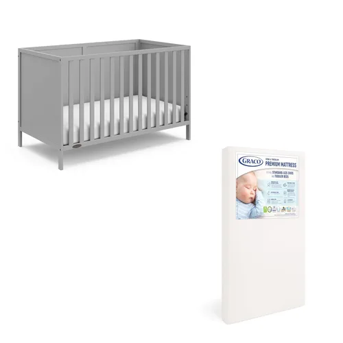 Miniatura 19 de Graco Theo Cuna convertible 3 en 1 para bebé, certificado GREENGUARD Gold, se convierte en cama y sofá cama para niños pequeños, se adapta a colchón