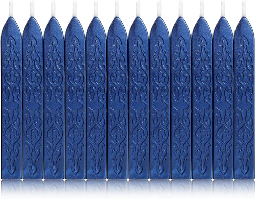 Miniatura 22 de Yoption 12 varillas de cera de sellado con mechas, tótem de oro antiguo manuscrito de fuego para sello de cera (oro antiguo)