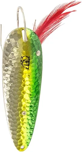 Miniatura 19 de Dardevle Dardevlet Weedless Nickel Back 3/4 oz Fishing Spoons Rojo/Blanco