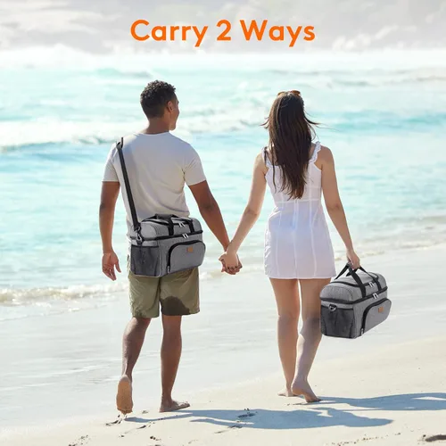 Miniatura 6 de Lifewit - Bolsa térmica aislada, hielera grande impermeable para 32/48 latas, bolsa de hielo portátil ligera de doble capa con lados suaves