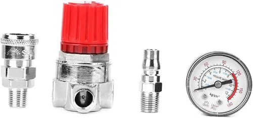 Miniatura 2 de Regulador de presión del compresor de aire con indicador de dial, válvula de control ajustable de aleación de zinc para accesorios