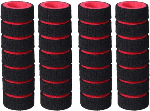 BESPORTBLE Empuñaduras de bicicleta 2 pares para cubierta roja, repuesto de bicicleta de carreras, sin barra, manillar de motocicleta de montaña,