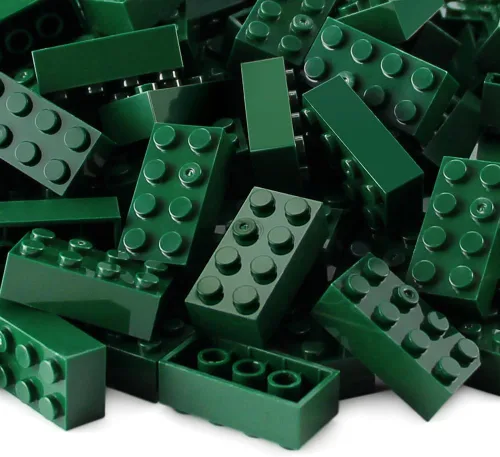 Miniatura 4 de Ladrillos 2x4 Verde Oscuro 320 Piezas Partes Kit de Construcción Clásico Conjunto de Juego Creativo Bloques Básicos Accesorios de Juguete Compatible