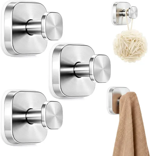 Miniatura 10 de 3 ganchos de ventosa para ducha, ganchos de ventosa para ducha, ganchos de puerta para colgar bata, lufa, ganchos de pared extraíbles para ventana