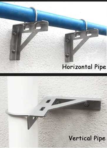 Miniatura 2 de Primst Soporte en L resistente, soporte de montaje en pared de acero inoxidable para montaje en techo, abrazadera de soporte triangular